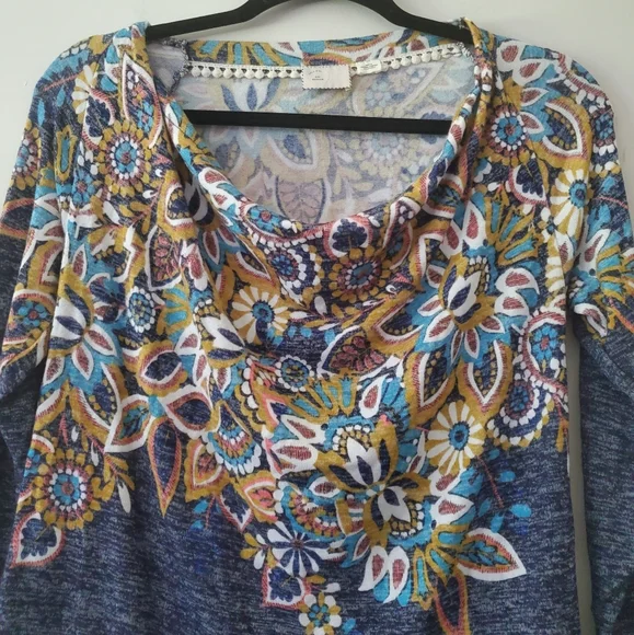 Anthropologie 9h5-Stcl Paisley Top - Size Medium - Picture 5 of 6